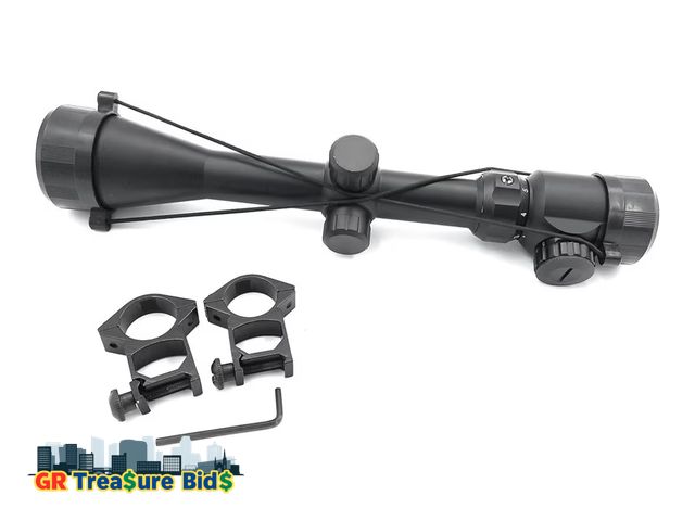 Lot 111-72627 - New CVlife 3-9x40 EG Scope Airsoft Illuminated Tactical Rifle Scope Red and Green Cross