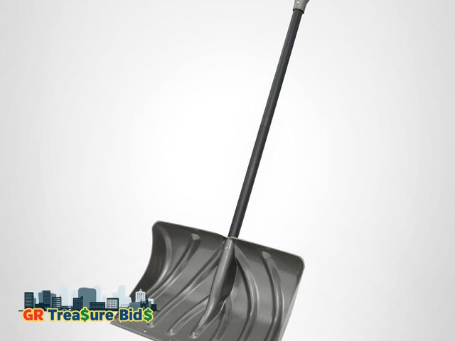 Lot 111-55765 - New Suncast 20-Inch Snow Shovel and Pusher Combo with Durable Galvanized Steel Wear Strip and Ergono...