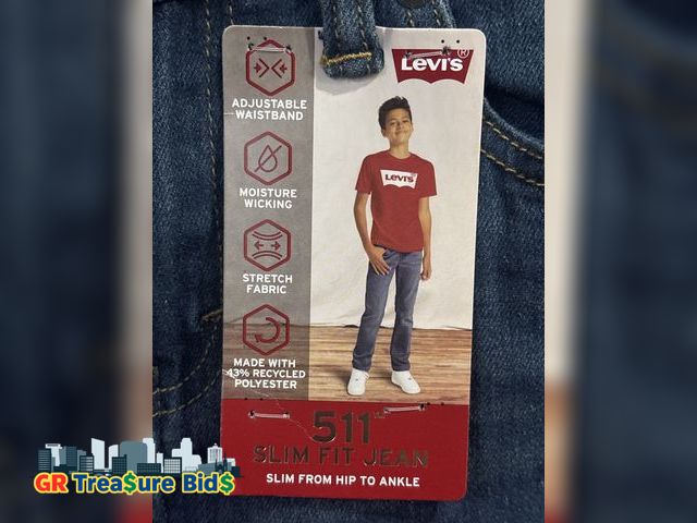 Lot 111-50241 - New 511 Slim fit jean hip to ankle adjustable waistband size 14 REG