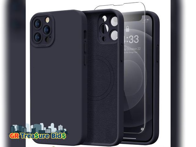 Lot 111-51605 - New Designed for iPhone 12 Pro Max Case  - Wireless Charging Compatible - Silicone Protective Phone ...