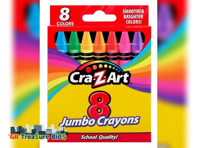 Lot 111-68540 - Cra-Z-Art 8ct Jumbo Crayons for Children, Back to School Essential for Ages 3 and Up