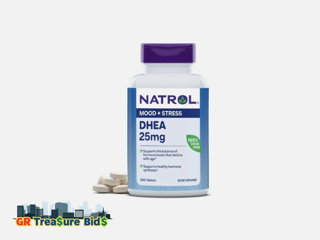 Lot 111-30841 - Natrol Mood &amp; Stress DHEA 25mg with Calcium, Dietary Supplement for Balance of Certain Hormone L...