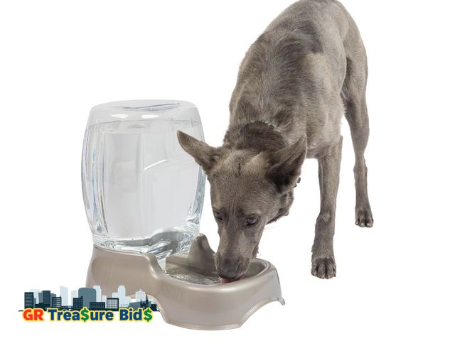 Lot 111-12564 - Petmate Pet Cafe Cat and Dog Water Dispenser - Water Bowl for Cats and Dogs, USA Made, 3 GAL, Pearl ...