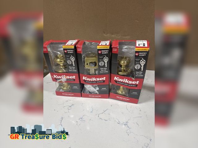 Lot 111-52535 - 3pack New 3pack of kwikset signature series , lot D7