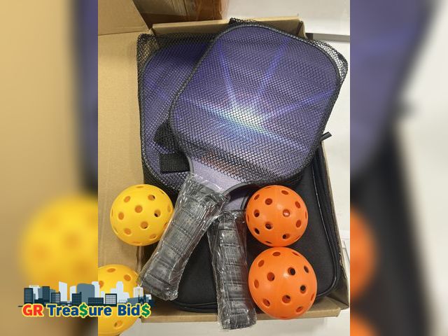 Lot 111-30579 - Pickle ball set of two with 4 balls included