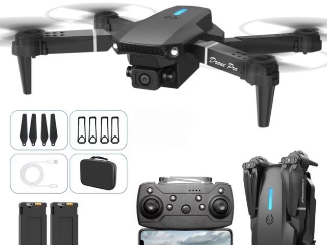 Lot 112-0122-21b - New Remote-Controlled Drone • Foldable Quadcopter •