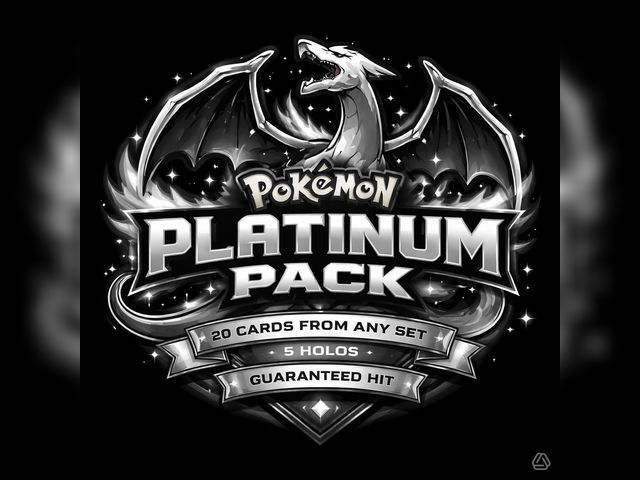 Product 112-001 - Pokemon Platinum pack 20 cards, 5 holographic guaranteed hit