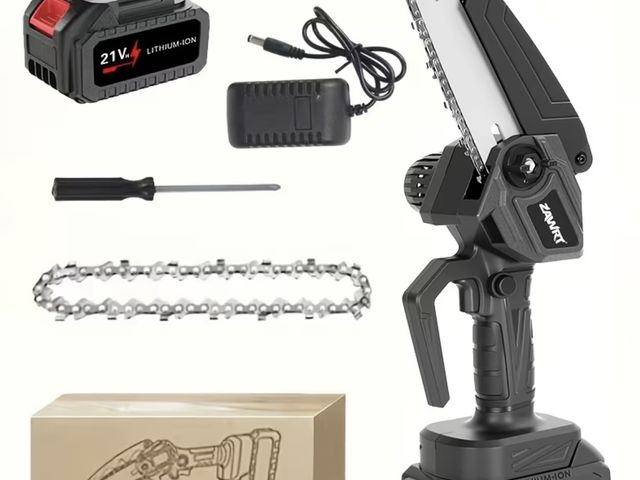 Lot 112-0119-21b - 6-inch Cordless Chainsaw kit 21 volt