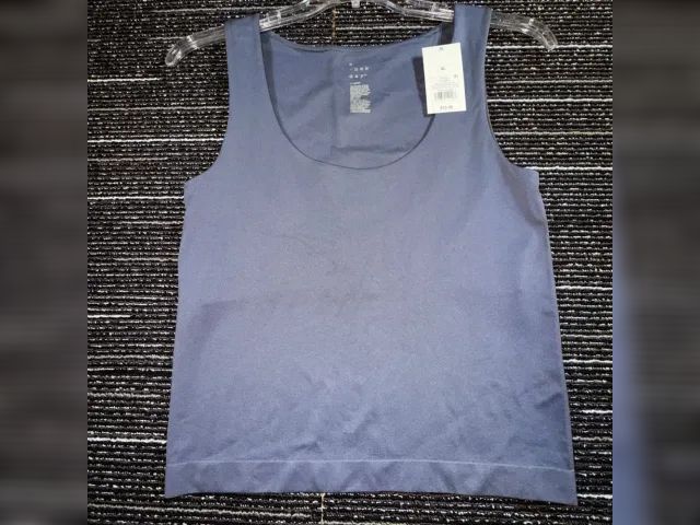 Lot 112-0178-22D - Lot of 2. A New Day Tank Top Womens Gray Seamless Scoop Neck Shelf Bra. Size XS. New. MRSP $30