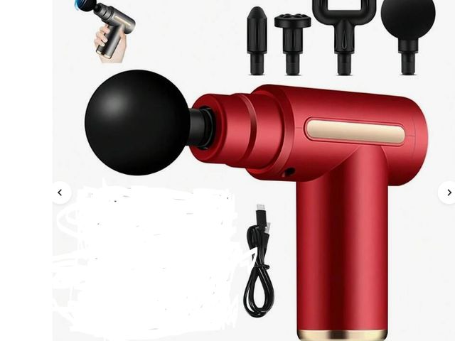Lot 112-0509-23B - Antosun massager. Red. Features automatic transmission, adjustable intensity. USB rechargeable, 4 ma...
