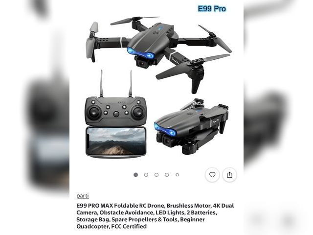 Lot 112-0121-21b - E99 foldable drone new