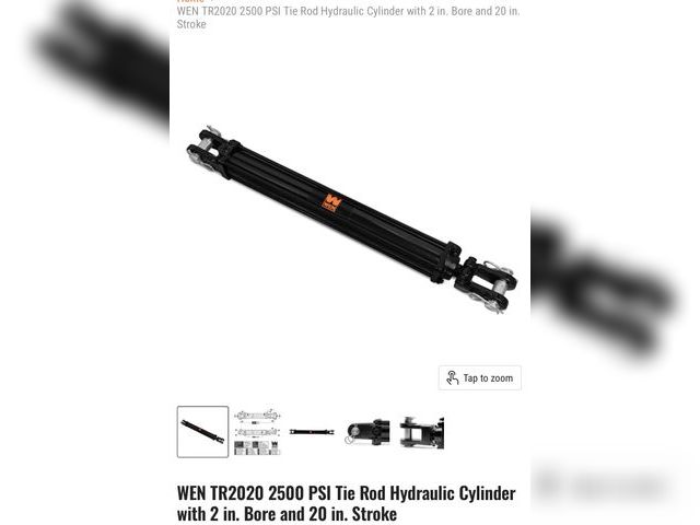 Lot 112-0108-21a - Wen hydraulic cylinder 2” bore 20 inch stroke new