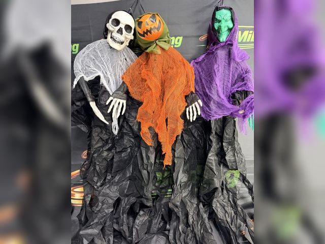 Lot 112-0540-23b-1 - New Lot of 3 hanging Halloween decorations. New.
