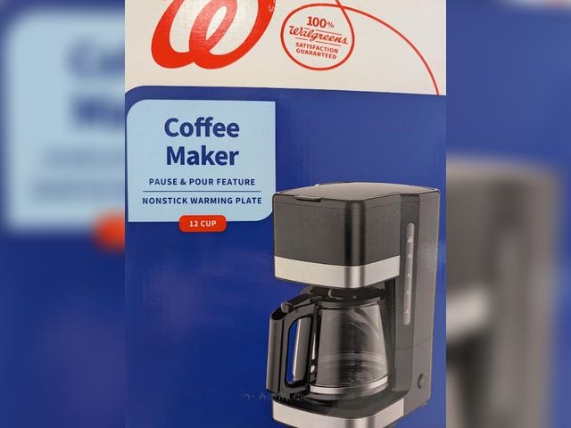 Lot 112-0061-22D - coffee maker Walgreens 12 cup coffee maker featuring pause and pour with a nonstick warming plate. N...