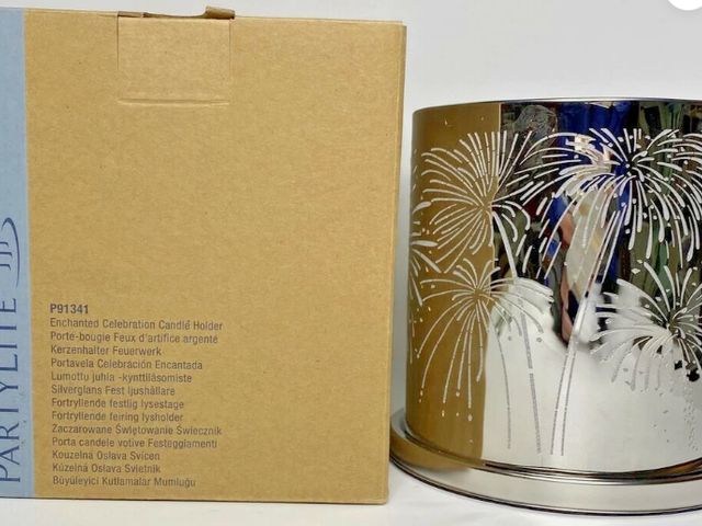 Lot 112-0295-22C - PartyLite Enchanted Celebrations Candle Holder Retired NIB P13E/P91341