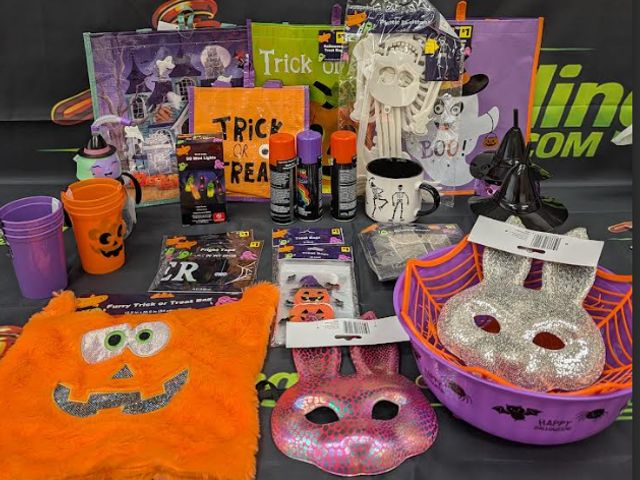 Lot 112-0568-31C-1 - Lot of assorted Halloween merchandise. All brand new. MSRP $50+. See pictures for reference.