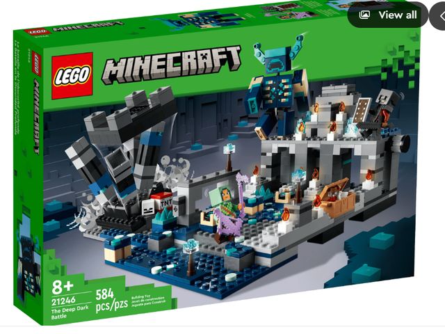 Lot 112-0076-23C - New Lego Minecraft "The Deep Dark Battle" (21246). New.