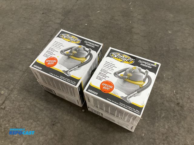 Lot 2-93952 - Lot of (2) 2.0gal. Stinger Wet/Dry Vacuums