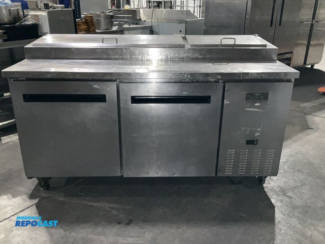 Lot 2-55014 - Stainless Steel Refrigerated Prep Table Arctic Air model APP71R stainless steel refrigerated salad t...