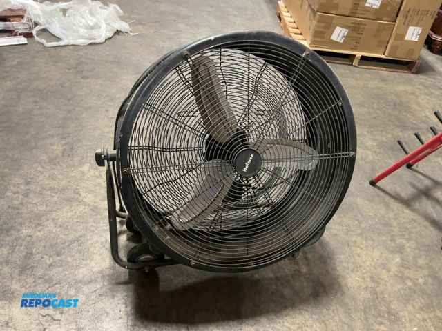 Lot 2-27805 - Holmes electric industrial fan with 2 wheels