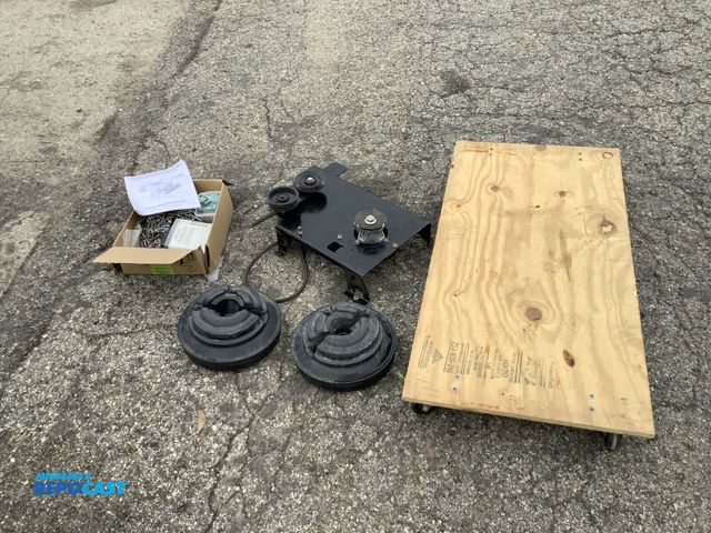 Lot 2-35030 - Lot of chains for tractor, wheel weights with diameter of 11”,part of tractor mowing system, &amp; c...