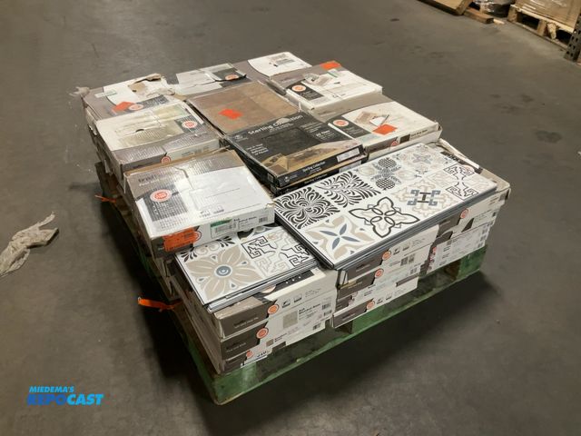Lot 2-16087 - Skid lot of miscellaneous peel and stick vinyl tile