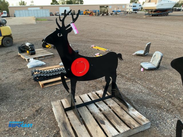 Lot 2-21638 - New Deer Shooting Target, 7" Hinged Plate, approx. 51"x59-1/2" tall overall