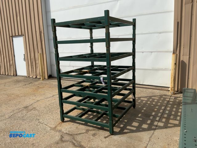 Lot 2-34532 - (7) Stackable Metal Racks, 4’x54”, whole stack is 83-1/2” tall