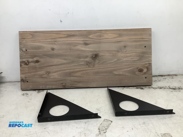 Lot 2-73147 - 1 FOF Family Of Friends Walnut color wall mount table 40x18”