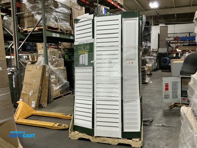 Lot 2-99317 - Skid lot of doors of various size, shape, and color