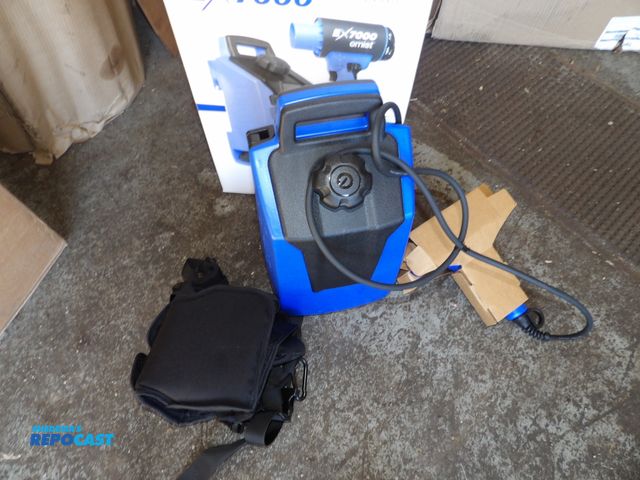 Lot 2-53045 - New in box emist ex700 w/ backpack disinfectant sprayer, harness, 2 batteries, charger, and training...