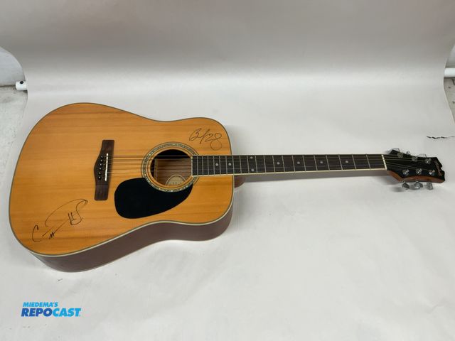 Lot 2-55311 - Autographed Mitchell MD100 Guitar(DOBSON)