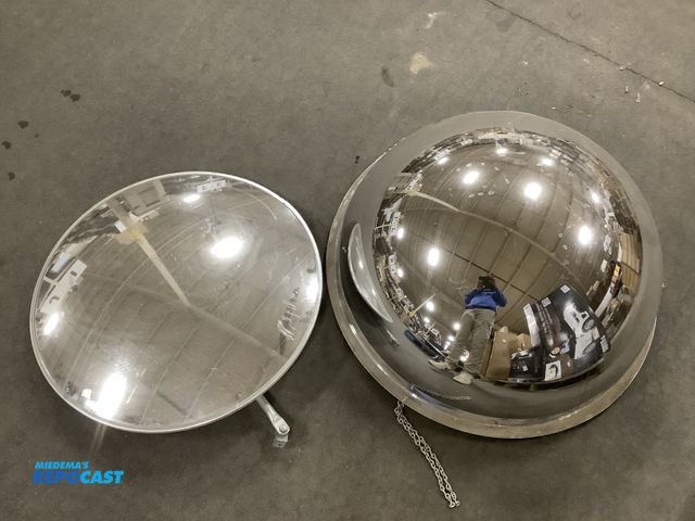 Lot 2-35284 - 30” Full Dome Acrylic Safety Mirror and a 26” Convex Safety Mirror