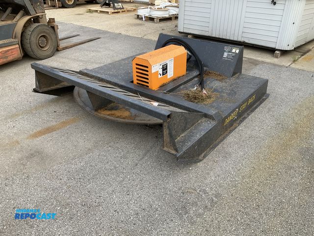 Lot 2-40350 - 2025 Wolverine 72” brush cutter skid steer attachment, model BC-13-72W, has hydraulic hoses with qui...