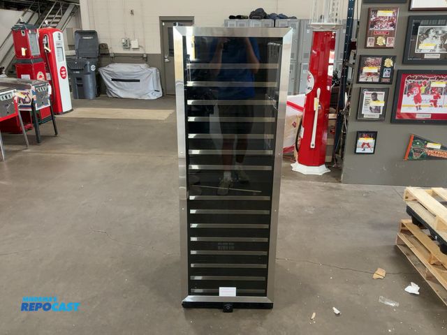 Lot 2-11524 - Scratch & Dent Vinotemp EL-142SDST 155-Bottle Dual-Zone Wine Cooler