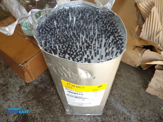 Lot 2-53061 - lot of 50lb atom ARC 7018 welding rod - 1/8"