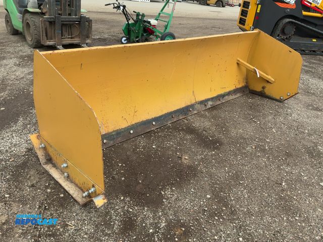 Lot 2-41993 - 10' Snow Pusher Box Skid Steer Attachment, Universal Quick Attach, Bolt on Metal Cutting Edge and Sh...