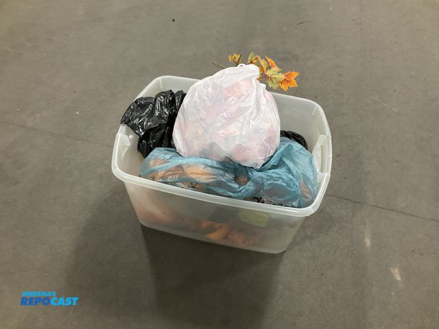 Lot 2-69286 - 1 Tote full of Fall/Halloween decorations