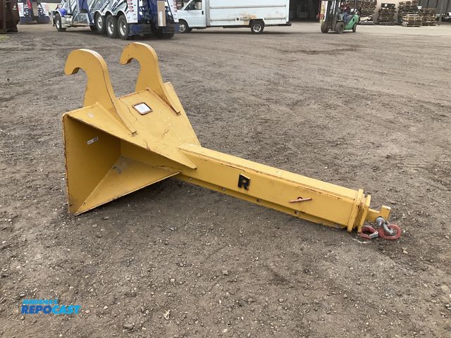 Lot 2-42345 - Rockland jib attachment for a Caterpillar 926M wheel loader, 6’ 5”L with jib retracted and approx 9’...