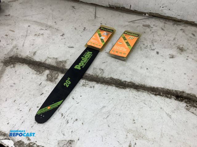 Lot 2-93654 - Poulan 20" Chainsaw Bar &amp; Chain Package