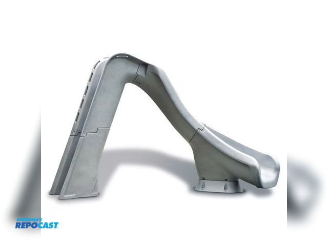 Lot 2-18597 - S.R. Smith Typhoon Left Curve Swimming Pool Slide in Gray Granite SR-TY25-D1747