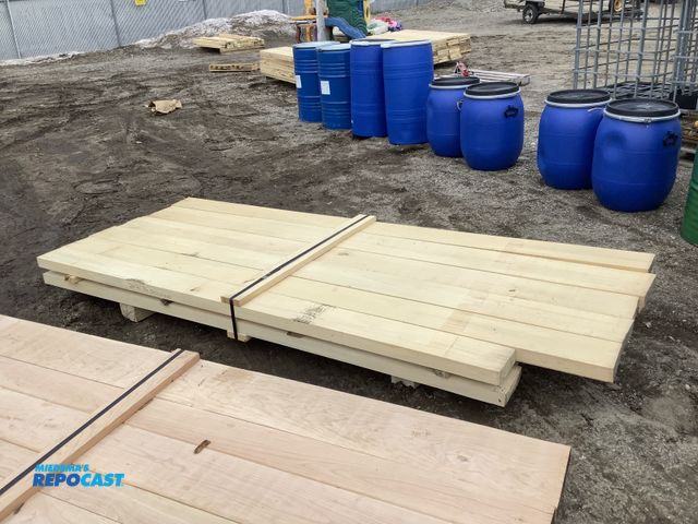 Lot 2-92337 - lot of (2) layers of approx. 45"w x 8' long 8/4 Basswood