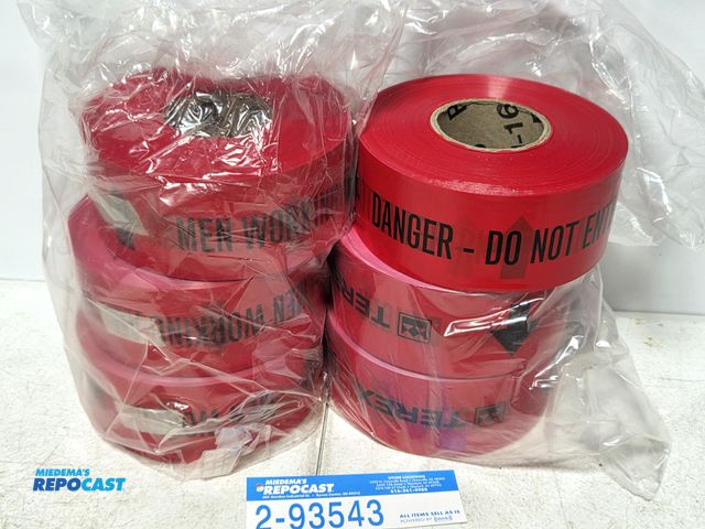 Lot 2-93543 - 6 rolls of caution tape.