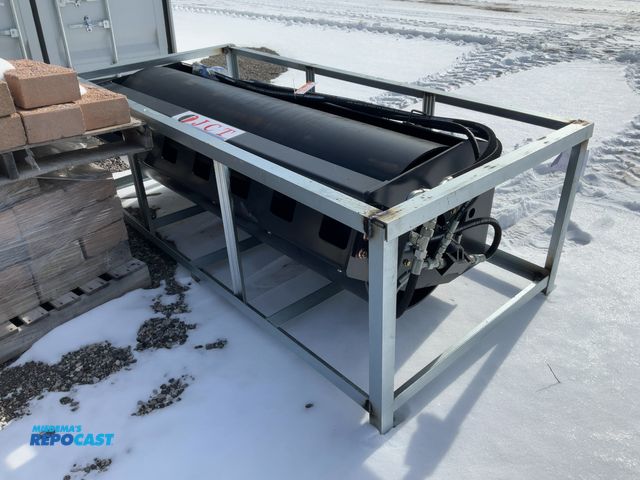 Lot 2-44601 - New JCT Heavy Duty Skid Steer Vibratory Roller 74” Quick Attach Hydraulic Powered