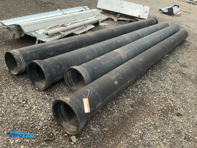 Lot 2-40176 - (4) 18'2" Pieces of 12" Ductile Iron Pipe, approx. 18'6" long overall