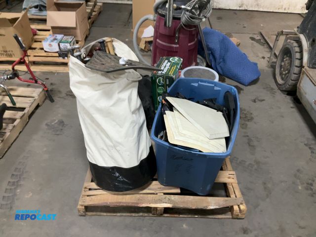 Lot 2-92249 - Skid Lot of Sporting Equipment Including Footballs, Mouth Guards (In Plastic), Cones, Wooden and Met...