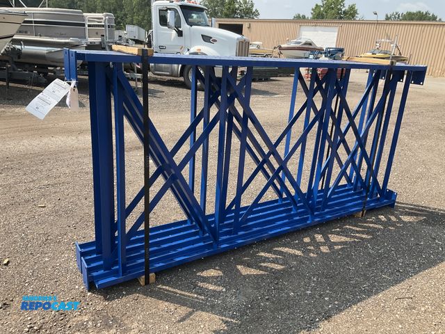Lot 2-30599 - (5) New Unarco 54"x10' Tall Steel Heavy Duty Structural Pallet Racking Uprights, bolt together style...