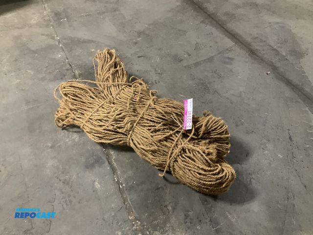Lot 2-22741 - Lot of several lengths of approx 1/4” fibre/twine rope