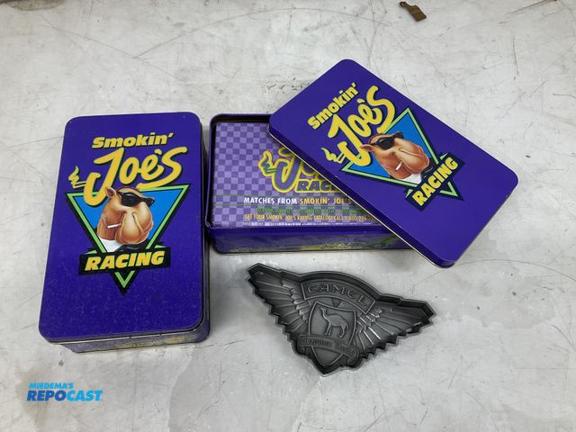 Lot 2-92342 - Lot of (2) Smokin’ Joe’s Racing Matches &amp; Camel Ashtray