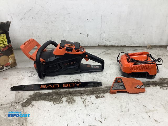 Lot 2-99151 - Bad boy  CS80B140A18 80V 18” lithium chainsaw - does not include chain
